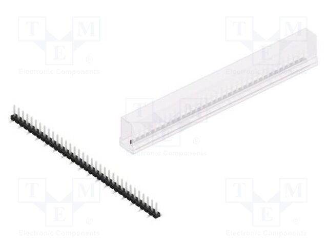 Connector: pin strips; pin header; male; PIN: 34; 2.54mm; SMT; 1x34