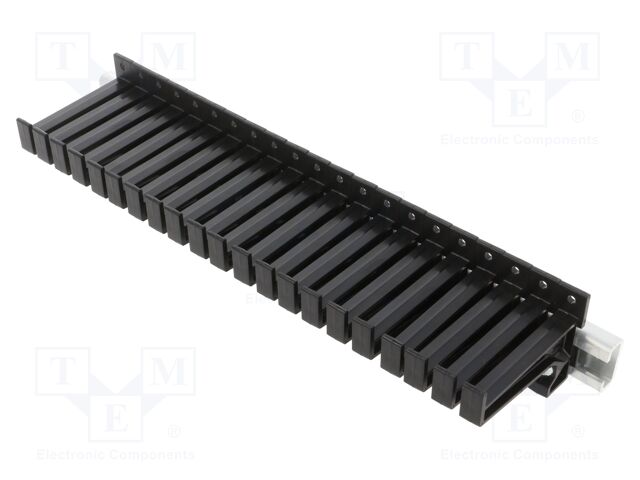 Hanger for test leads; Number of slots: 21; L: 330mm; black