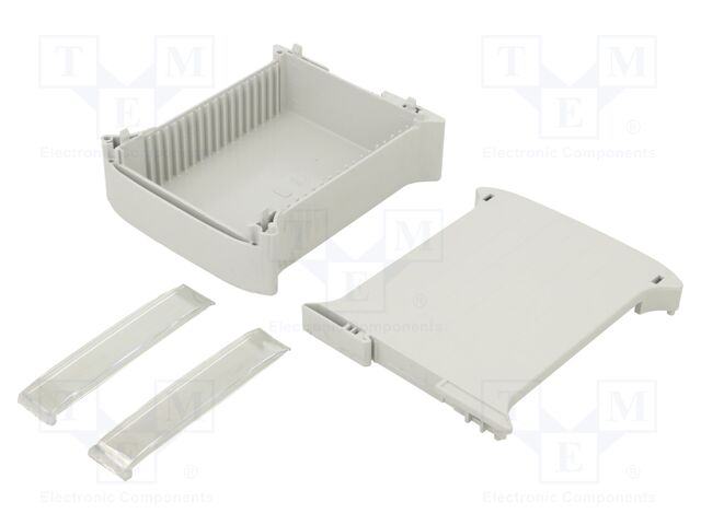 Enclosure: for DIN rail mounting; Y: 101mm; X: 45mm; Z: 119mm; grey