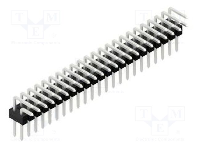 Connector: pin strips; pin header; male; PIN: 46; 2.54mm; THT; 2x23