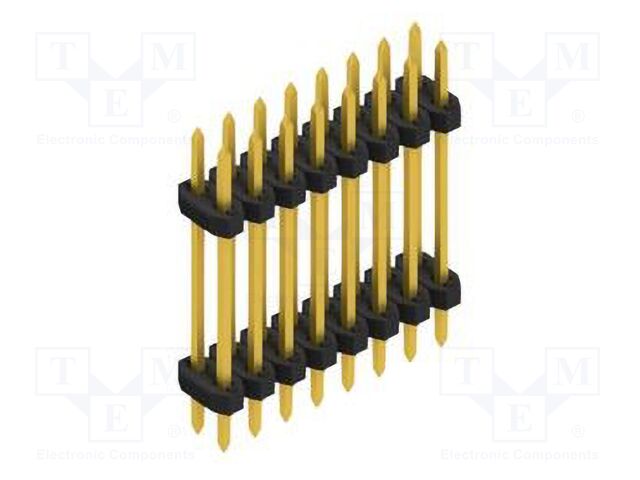 Connector: pin strips; pin header; male; PIN: 16; 2mm; THT; 2x8; 100V