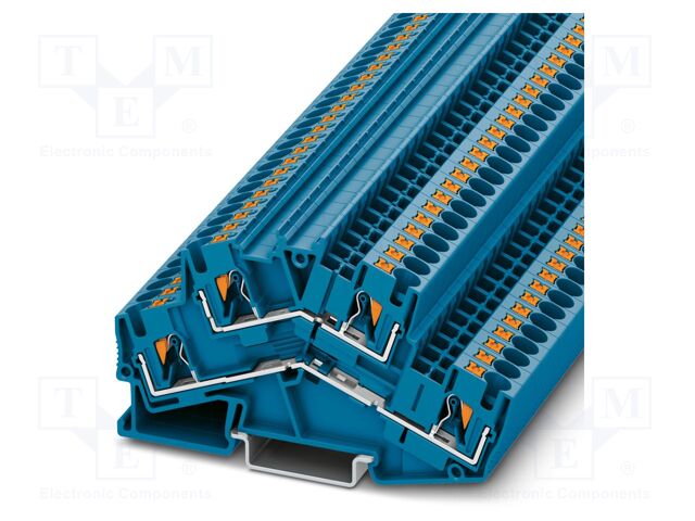 Splice terminal: rail; PTS; PA; terminals: 4; W: 6.2mm; H: 96mm