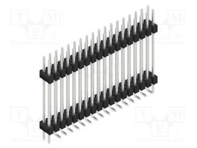 Connector: pin strips; pin header; male; PIN: 36; 2.54mm; SMT; 2x18