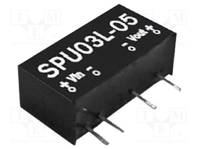 Converter: DC/DC; 3W; Uin: 4.5÷5.5V; 15VDC; Iout: 200mA; SIP; 2.9g