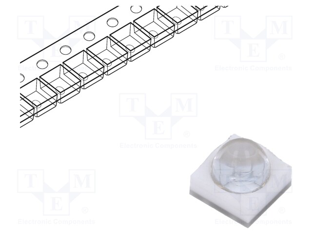 Power LED; UV-L; 30°; 700mA; Pmax: 3W; 3.5x3.5x3.05mm; Case: 3535