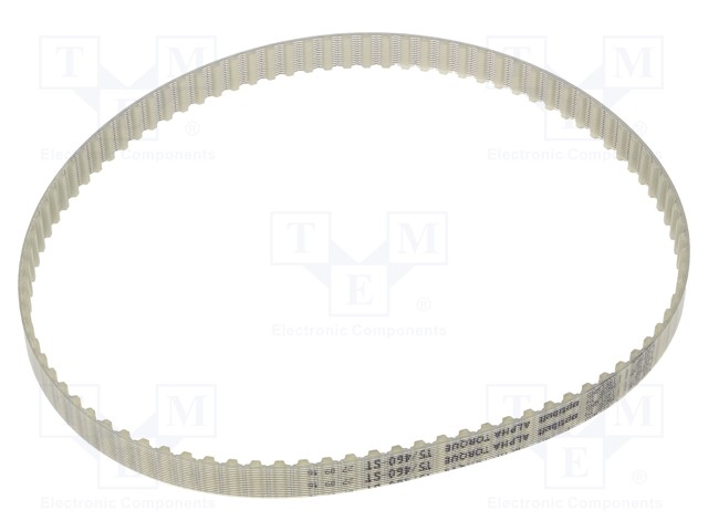 Timing belt; T5; W: 10mm; H: 2.2mm; Lw: 460mm; Tooth height: 1.2mm