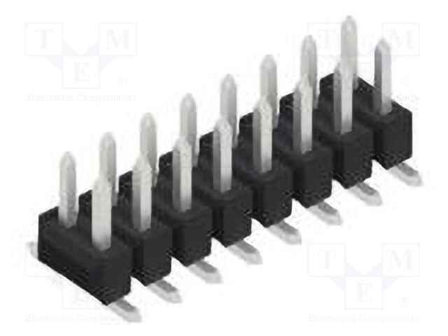Connector: pin strips; pin header; male; PIN: 16; 2.54mm; SMT; 2x8