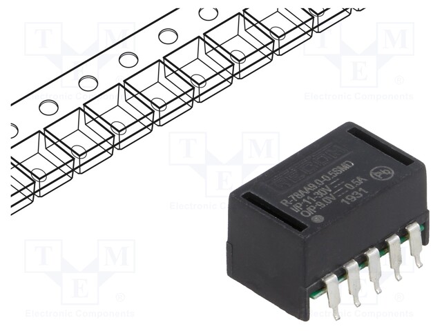 Converter: DC/DC; 4.5W; Uin: 11÷32V; Uout: 9VDC; Iout: 500mA; SMD