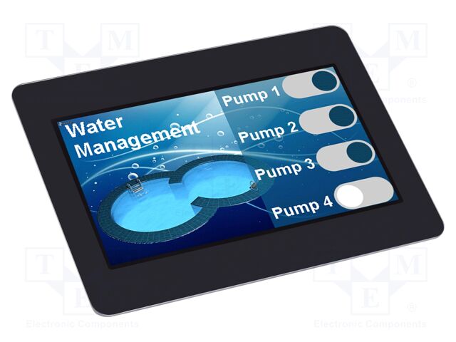 Display: TFT; 4.3"; 480x272; Illumin: LED; Dim: 114x84x12mm