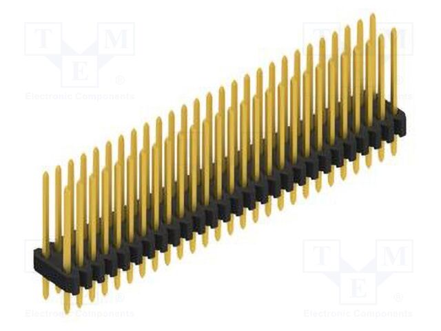 Connector: pin strips; pin header; male; PIN: 54; 1.27mm; THT; 2x27