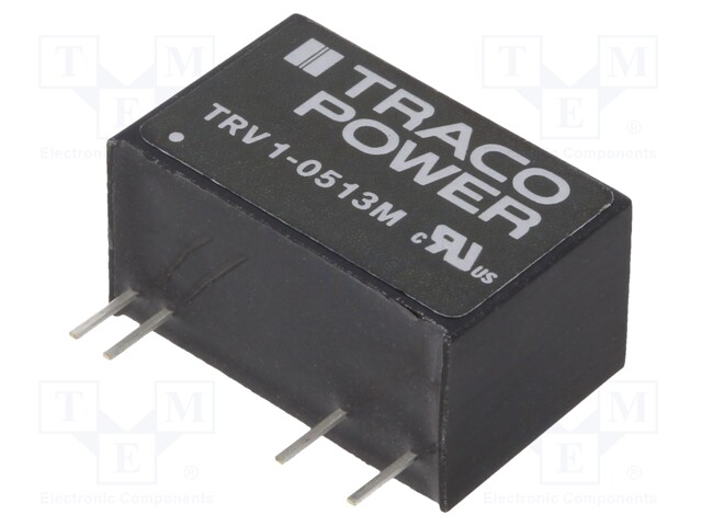 Converter: DC/DC; 1W; Uin: 4.5÷5.5V; 15VDC; Iout: 67mA; SIP9; 4.8g