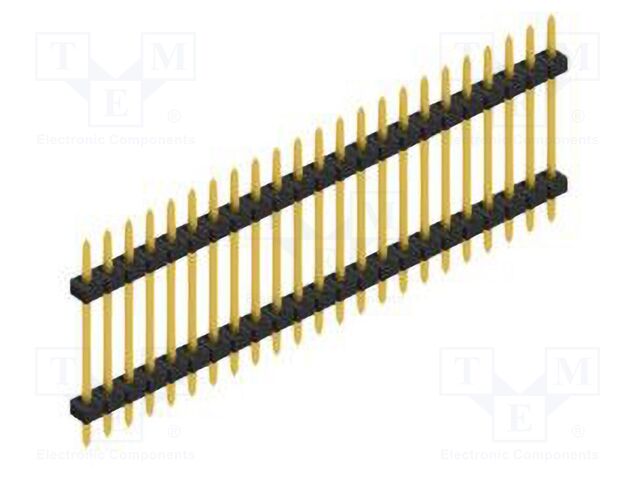 Connector: pin strips; pin header; male; PIN: 23; 2mm; THT; 1x23