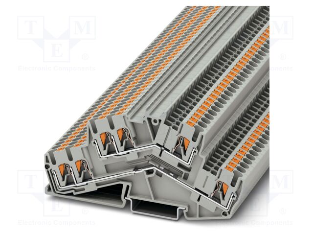 Splice terminal: rail; PTS; PA; L: 45.8mm; terminals: 6; W: 5.2mm