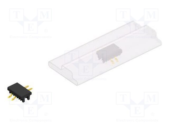 Connector: pin strips; pin header; male; PIN: 2; 2mm; SMT; 1x2; 100V
