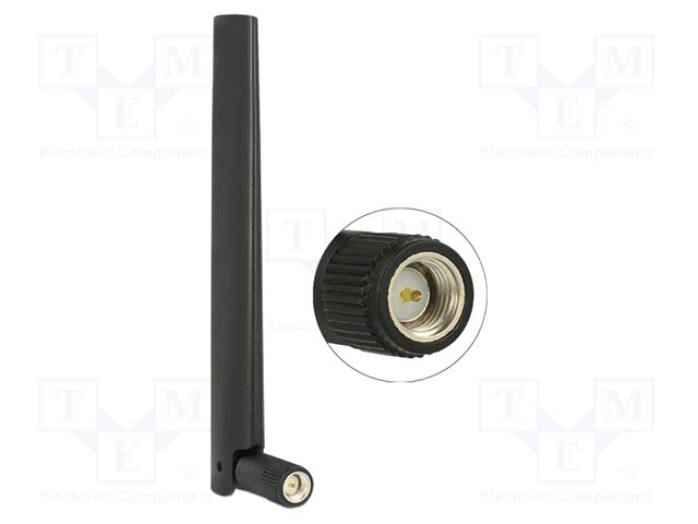 Antenna; Bluetooth,GSM,LTE,UMTS,inner,WiFi,ZigBee; black; SMA