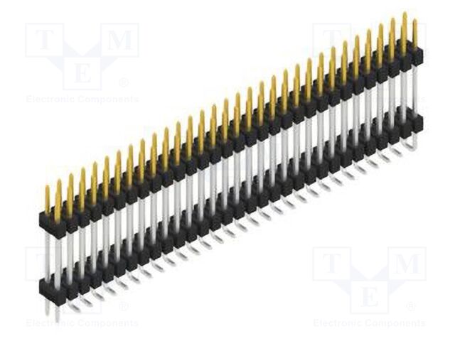 Connector: pin strips; pin header; male; PIN: 62; 2.54mm; SMT; 2x31