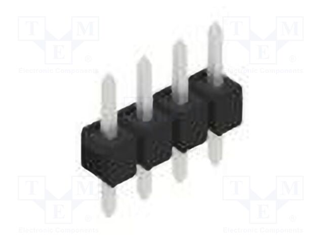 Connector: pin strips; pin header; male; PIN: 4; 2.54mm; THT; 1x4