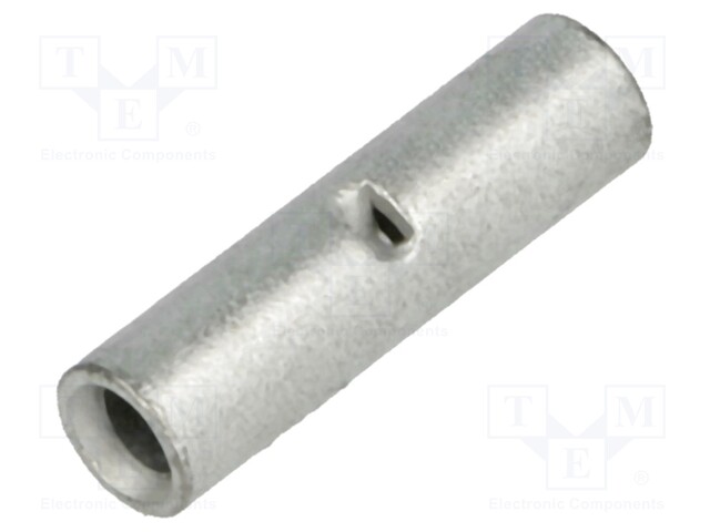 Butt splice; non-insulated; copper; 1.5÷2.5mm2; tinned; crimped