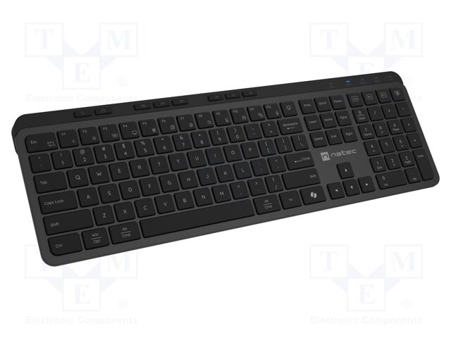 Keyboard; black; USB A; wireless,US layout; with LED; Len: 1.5m