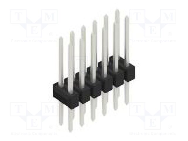 Connector: pin strips; pin header; male; PIN: 12; 2.54mm; THT; 2x6