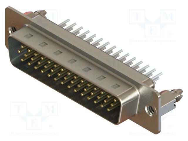Connector: D-Sub HD; PIN: 44; socket; male; straight; THT; MHDD