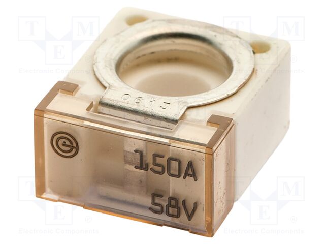 Fuse: fuse; 150A; 58VDC; ceramic,automotive; 20x23.5x11.8mm