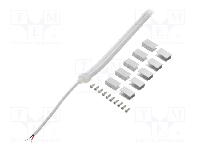 NEON LED tape; white warm; 24V; LED/m: 120; 6mm; IP65; 8W/m