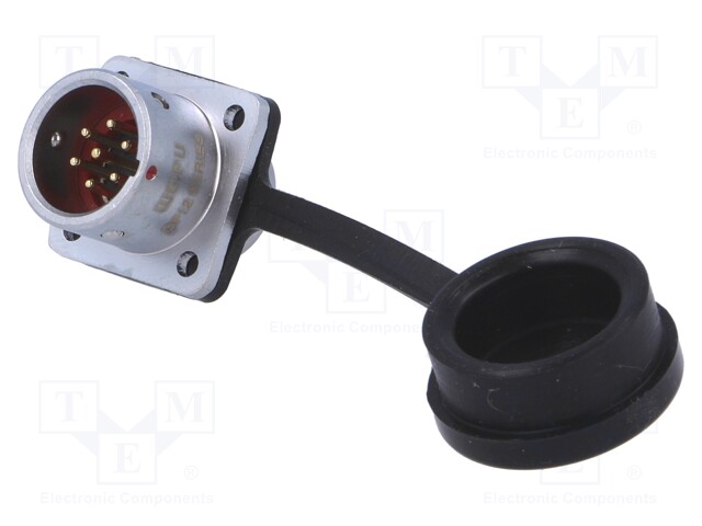 Socket; male; SF12; PIN: 7; IP67; 5A; soldering; 125V; 0.75mm2