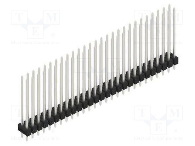 Connector: pin strips; pin header; male; PIN: 54; 2.54mm; THT; 2x27