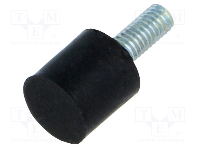 Vibroisolation foot; Ø: 10mm; H: 10mm; Shore hardness: 70±5; 84N