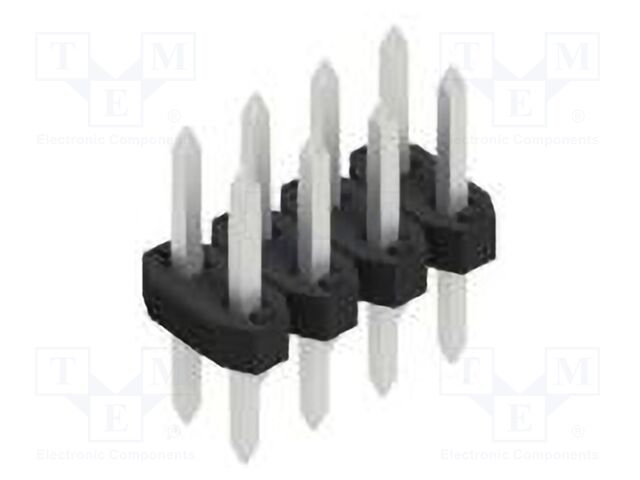 Connector: pin strips; pin header; male; PIN: 8; 2mm; THT; 2x4; 100V