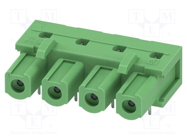 PCB headers, nominal cross section: 2.5 mm?, color: green, n