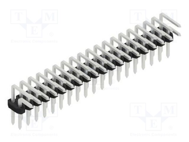 Connector: pin strips; pin header; male; PIN: 38; 2mm; THT; 2x19
