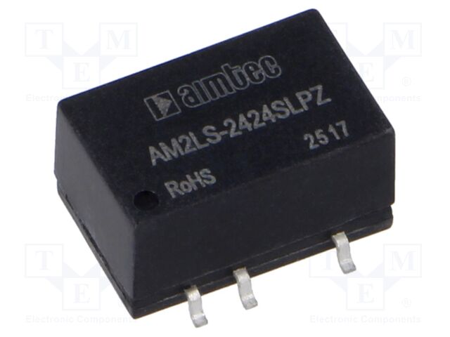 Converter: DC/DC; 2W; Uin: 21.6÷26.4V; Uout: 24VDC; Iout: 83mA; SMD