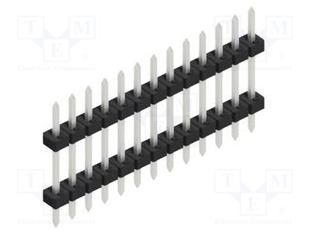 Connector: pin strips; pin header; male; PIN: 13; 2mm; THT; 1x13