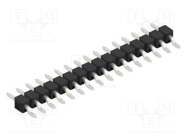 Connector: pin strips; pin header; male; PIN: 16; 2.54mm; SMT; 1x16