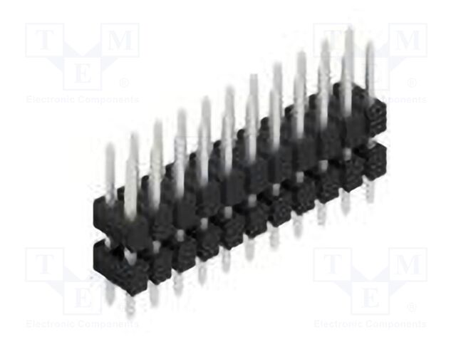 Connector: pin strips; pin header; male; PIN: 22; 2.54mm; THT; 2x11