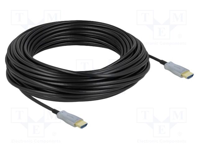 Cable; HDMI plug,both sides; HDMI 2.0,High Speed,optical; black