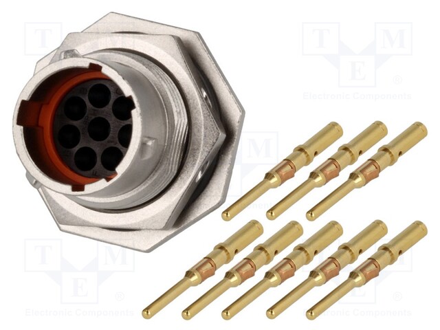 Connector: circular; Series: RT360; socket,plug; male; crimped
