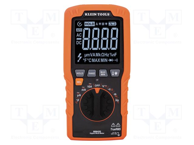 Digital multimeter; LCD; (4000); VDC: 400mV,4V,40V,400V,600V