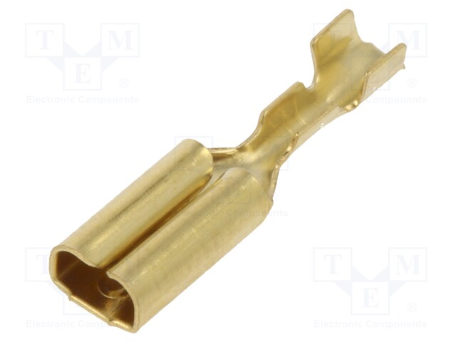 Terminal: flat; 2.8mm; 0.8mm; female; 0.14÷0.3mm2; crimped; brass