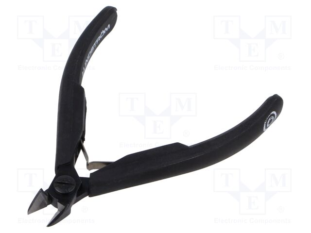 Pliers; side,cutting,precision; oval head,blackened tool