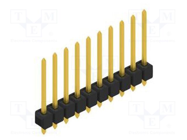 Connector: pin strips; pin header; male; PIN: 10; 2.54mm; THT; 1x10