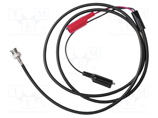 Test lead; 0.6m; red and black; Plating: nickel plated