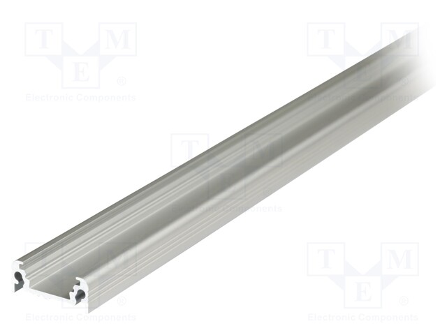 Profiles for LED modules; surface; natural; L: 2m; aluminium