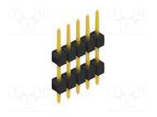 Connector: pin strips; pin header; male; PIN: 5; 2.54mm; THT; 1x5
