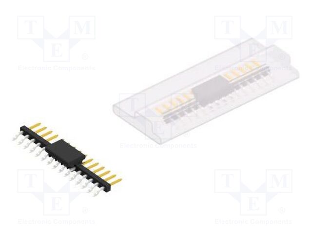 Connector: pin strips; pin header; male; PIN: 15; 2mm; SMT; 1x15