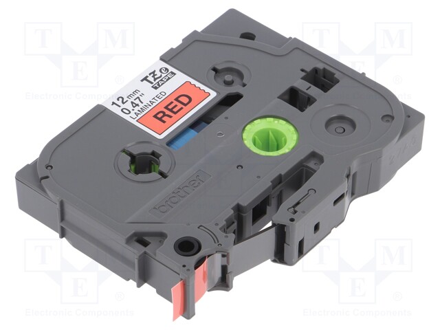 Tape; Width: 12mm; Colour: red; Character colour: black; L: 8m