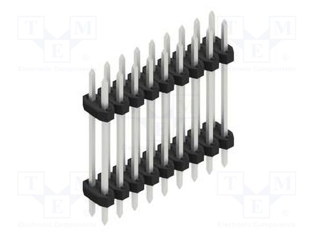 Connector: pin strips; pin header; male; PIN: 18; 2mm; THT; 2x9; 100V