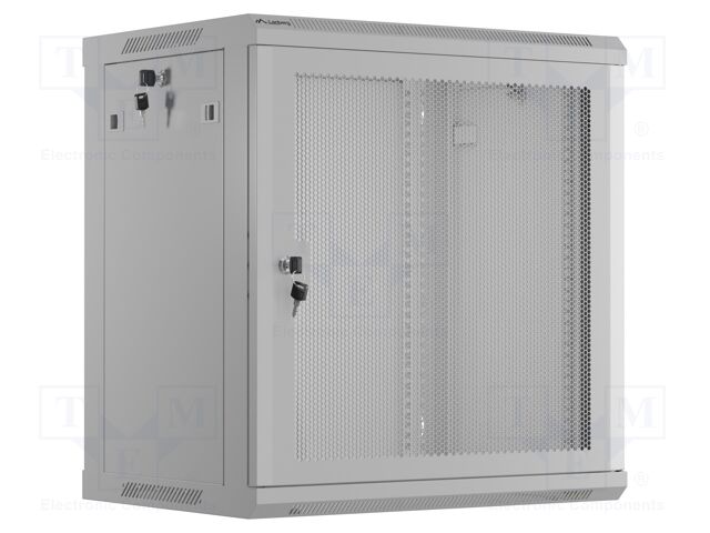 Enclosure: rack cabinet; Standard: 19"; 12U; grey; Z: 450mm; X: 600mm